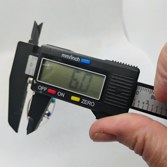 Handmade 7 Chakras Gemstone Pendant Sterling Silver Star of David - Picture 4 of 5